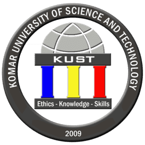 Komar University of Science and Technology logo